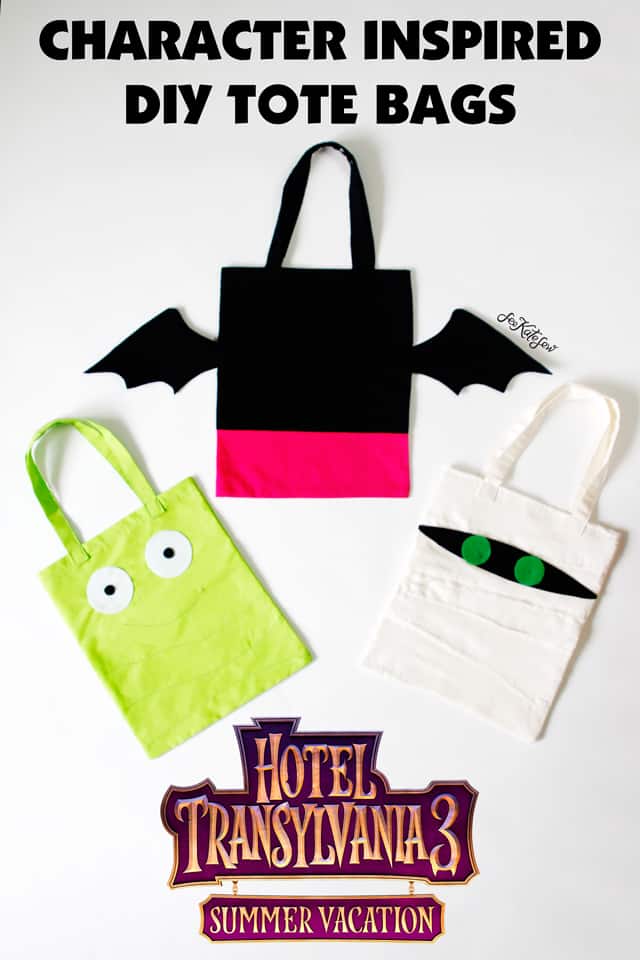 TOTE BAG TUTORIAL | Hotel Transylvania 3 | Tote Bag Pattern | Movie Inspired Tote Bag | Hotel Transylvania 3 Tote Bag | Movie Character Tote Bag | DIY Tote Bag | SEE KATE SEW #diytotebag #characterinspiredtotebag #hoteltransylvania3 #seekatesew