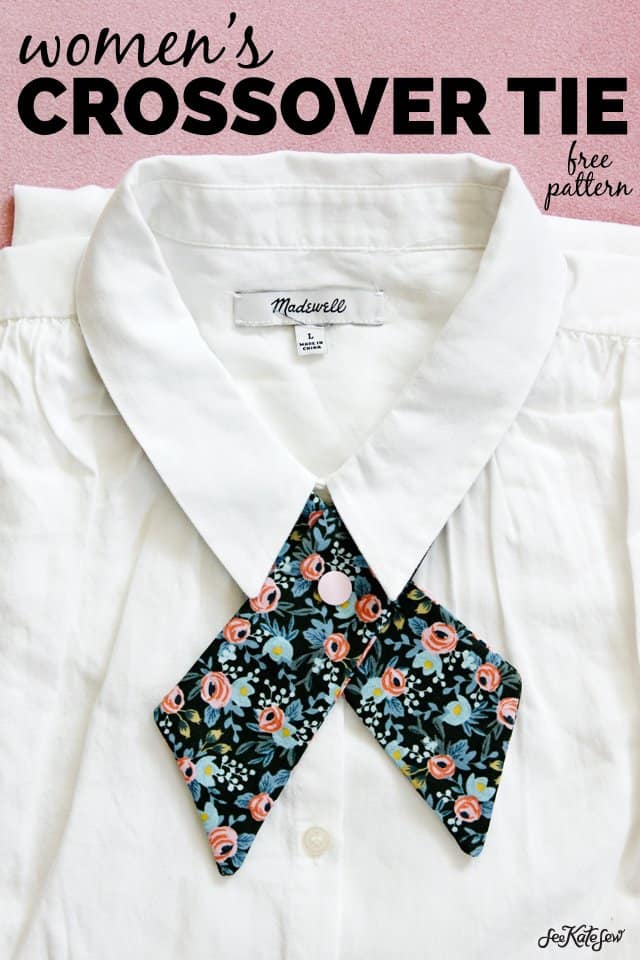 Womens Tie Pattern - Make a Crossover Tie! - see kate sew