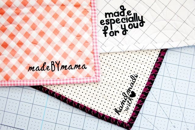 Vinyl Quilt Labels with Cricut