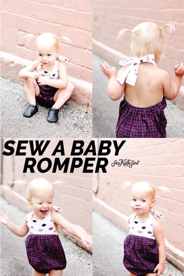 How to Sew a Baby Romper | Boho Baby Romper | DIY Baby Clothes | DIY Kids Clothes | Baby Romper | DIY Baby Romper | Boho Romper | Kiss Me, Kate Fabric || See Kate Sew #bohobabyromper #diybabyromper #diybabyclothes #bohoromper #kissmekatefabric #seekatesew