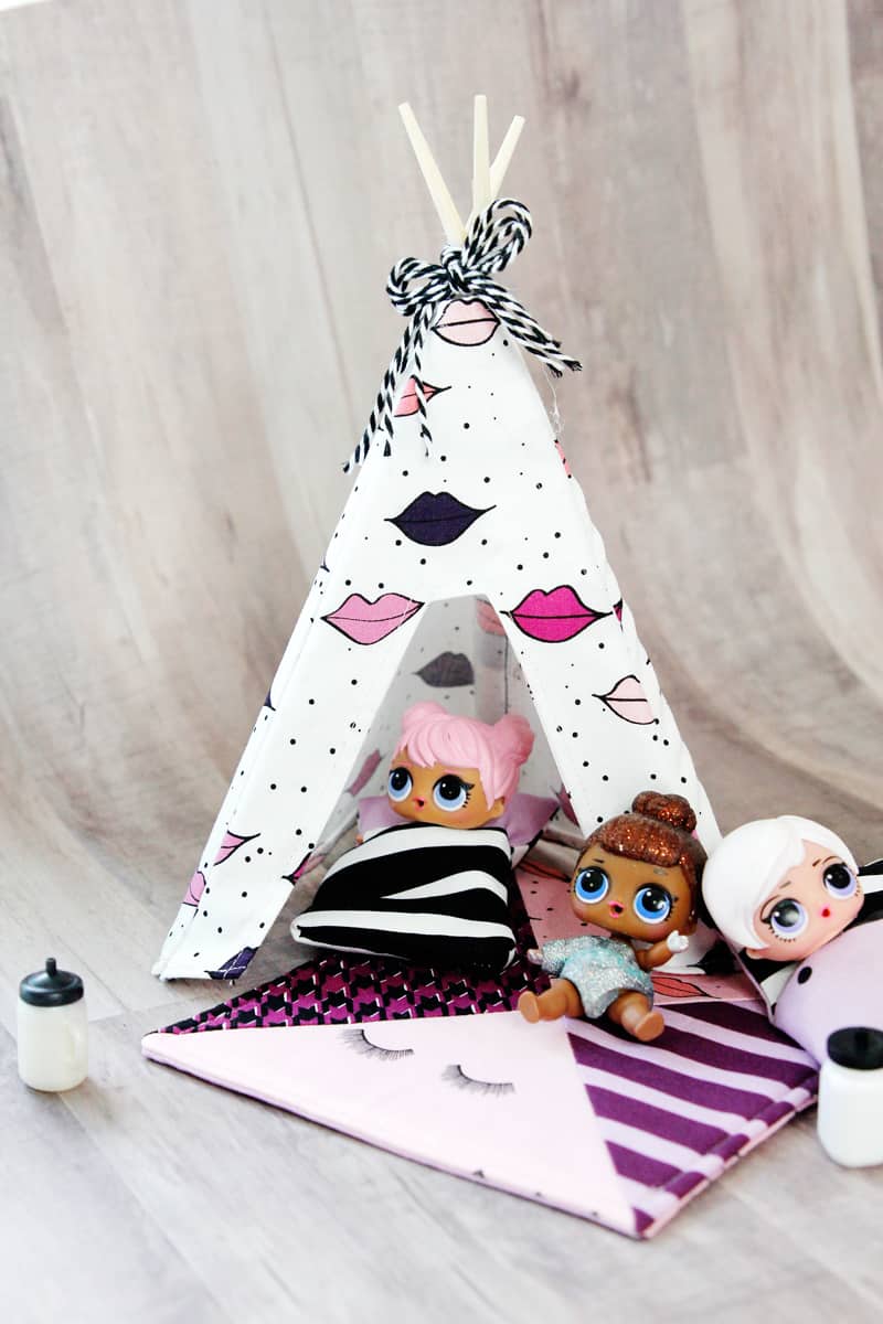 diy barbie tent