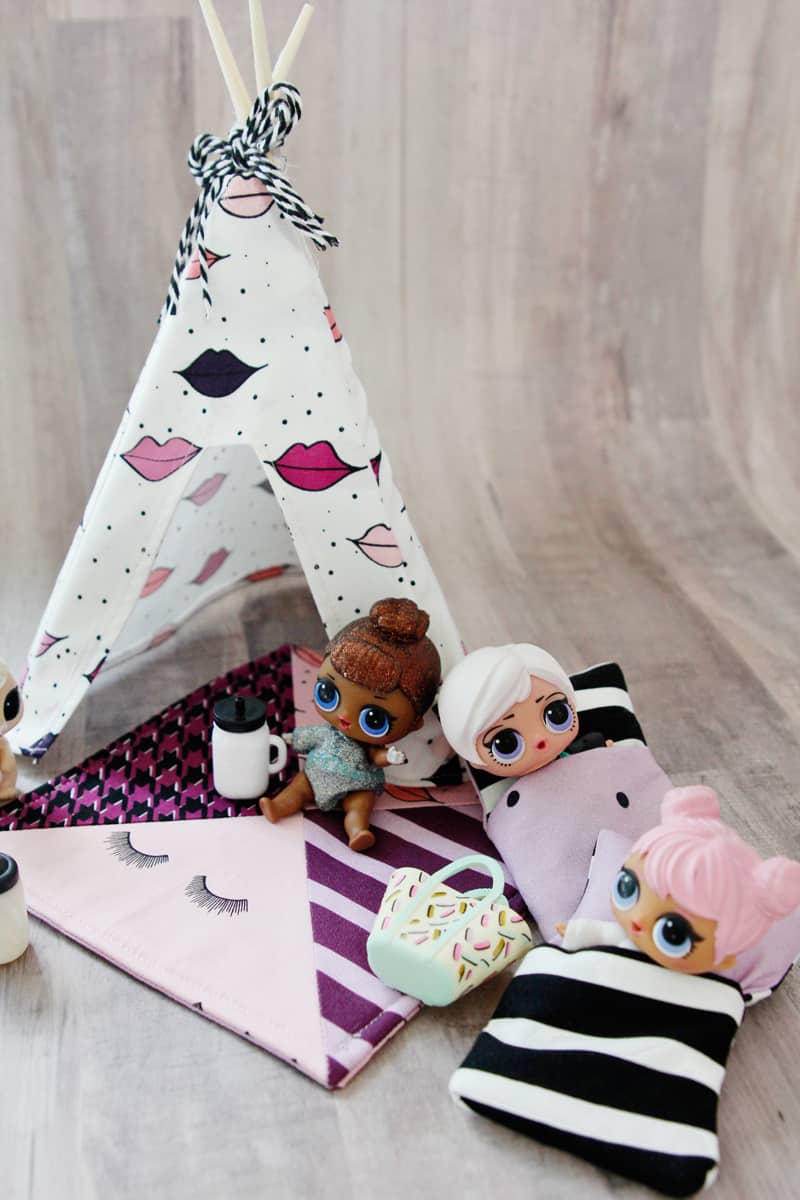 DIY DOLL TENT TUTORIAL | DIY Mini Doll Tent | DIY Mini Doll Accessories | DIY Kids Toys | DIY LOL Doll Accessories | How to Make a Mini Doll Tent | Mini Doll Tent Pattern | Mini Doll Tent Tutorial | Sewing Tutorials || See Kate Sew #diyminitent #loldollaccessories #sewingpatterns #diykidstoys #kissmekatefabric #seekatesew