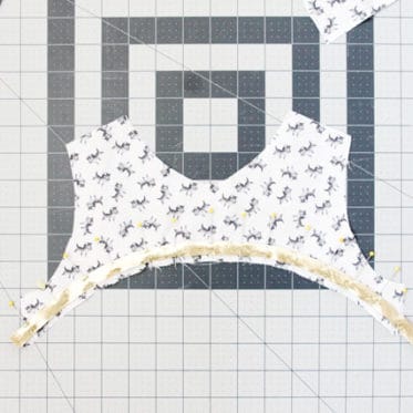 Gold Bias Tape Girls Dress Tutorial