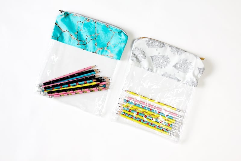 Vinyl Covered Fabric Pencil Pouch Tutorial