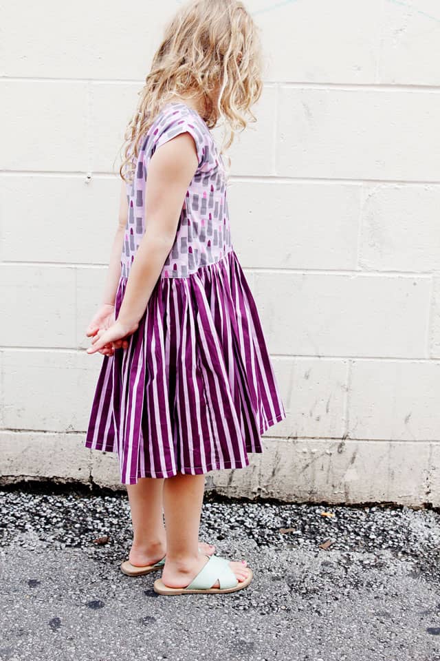 Lipstick Dress Tutorial | Zippy Top Dress Pattern Hack | DIY Girls Dress | DIY Kids Clothes | DIY High-Low Hem Dress | Quick DIY Dress for Girls | One Hour DIY Dress for Girls | Girls Dress Tutorial | Dress Pattern Hack || See Kate Sew #diygirlsdress #sewingtutorial #zippytoppattern #sewinghacks #kissmekatefabric #seekatesew