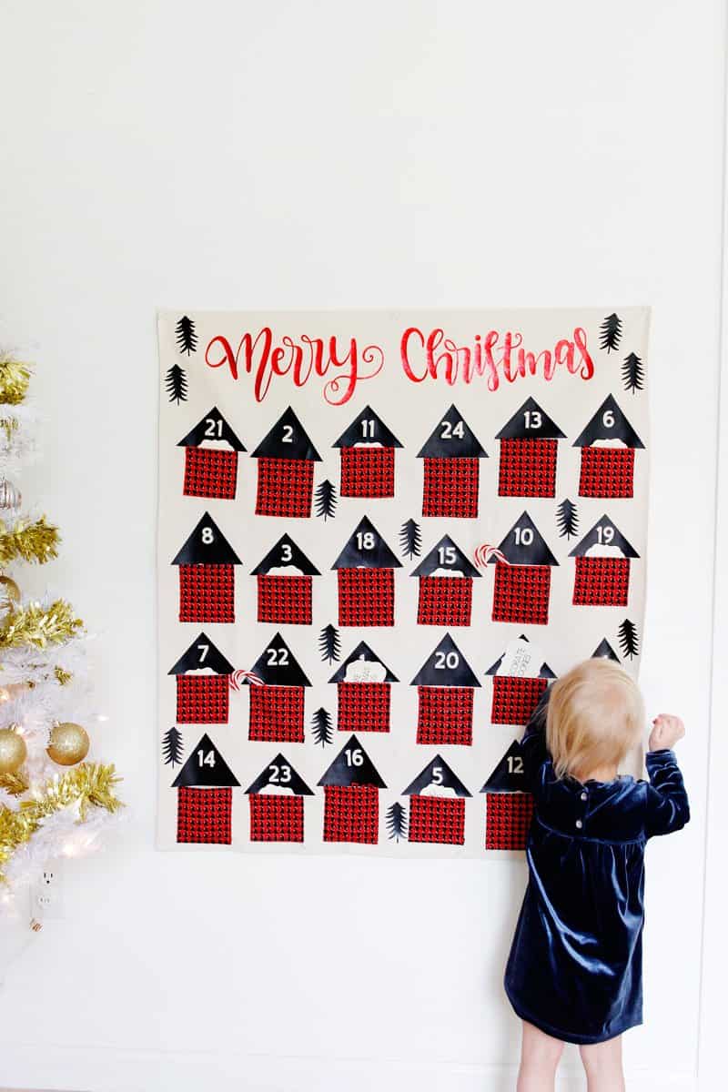 Sew a Pocket Advent Calendar with the Cricut Maker see kate sew