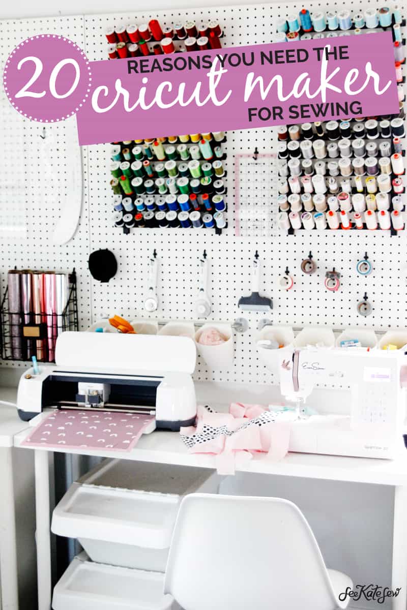 20 Reasons You Need The Cricut Maker For Sewing | Cricut Maker vs Explore Air 2 | Why You Need A Cricut Maker | Cricut Maker | Things a Cricut Maker Can Do | Ways A Cricut Maker Can Help You Sew || See Kate Sew #cricut #seekatesew