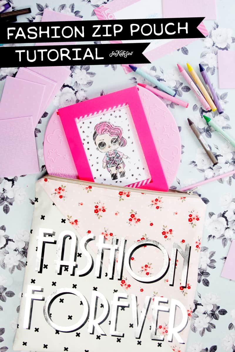 Fashion Zip Pouch Tutorial | Zip Pouch Tutorial | Sewing Tutorial | DIY Gift Idea | DIY Zip Pouch | DIY Pouch || See Kate Sew #sewingtutorial #seekatesew