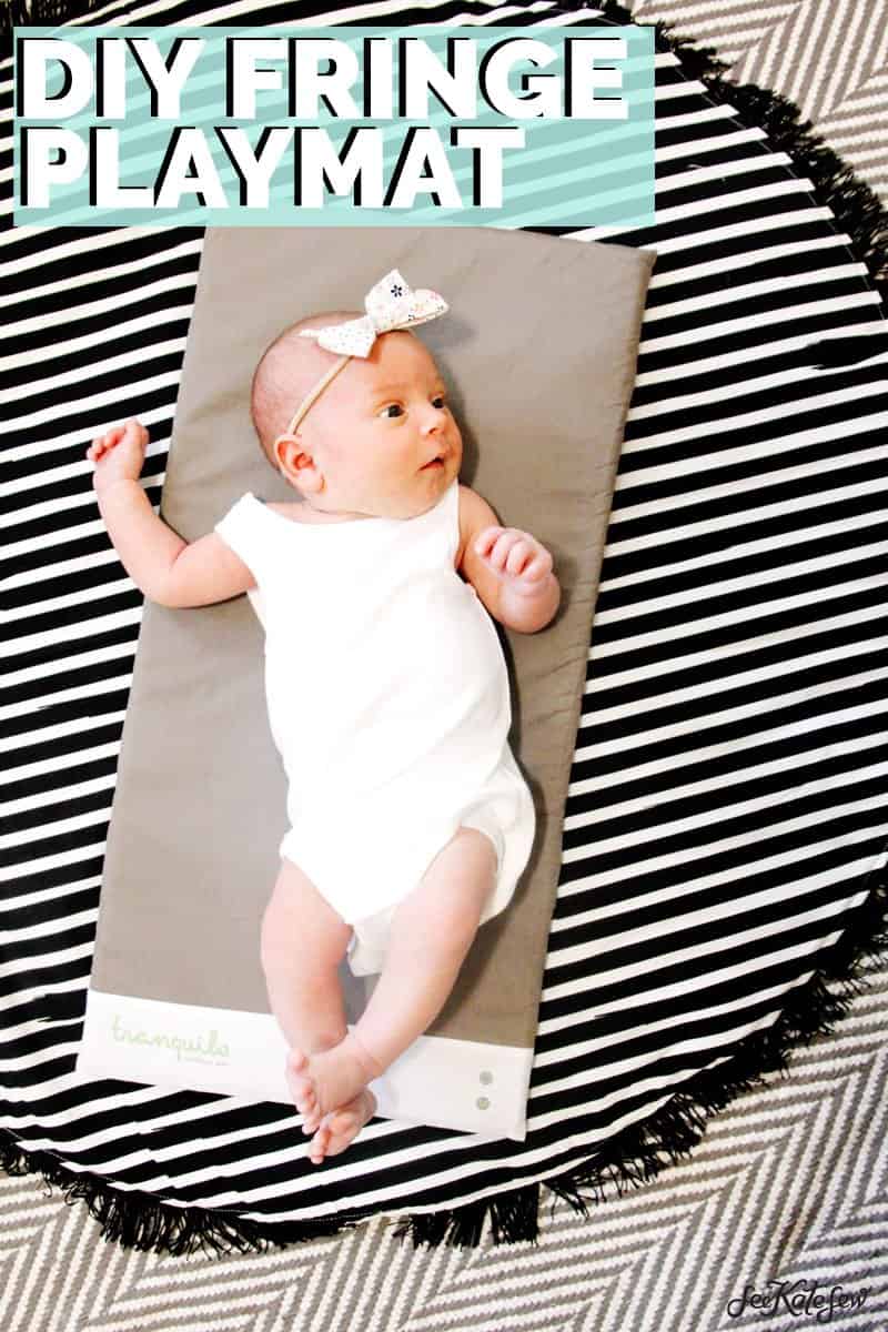 DIY Circle Playmat With Fringe! | DIY Playmat | DIY Playmat with Fringe | DIY Circle Playmat | DIY Baby Gear || See Kate Sew #diybaby #playmat #seekatesew