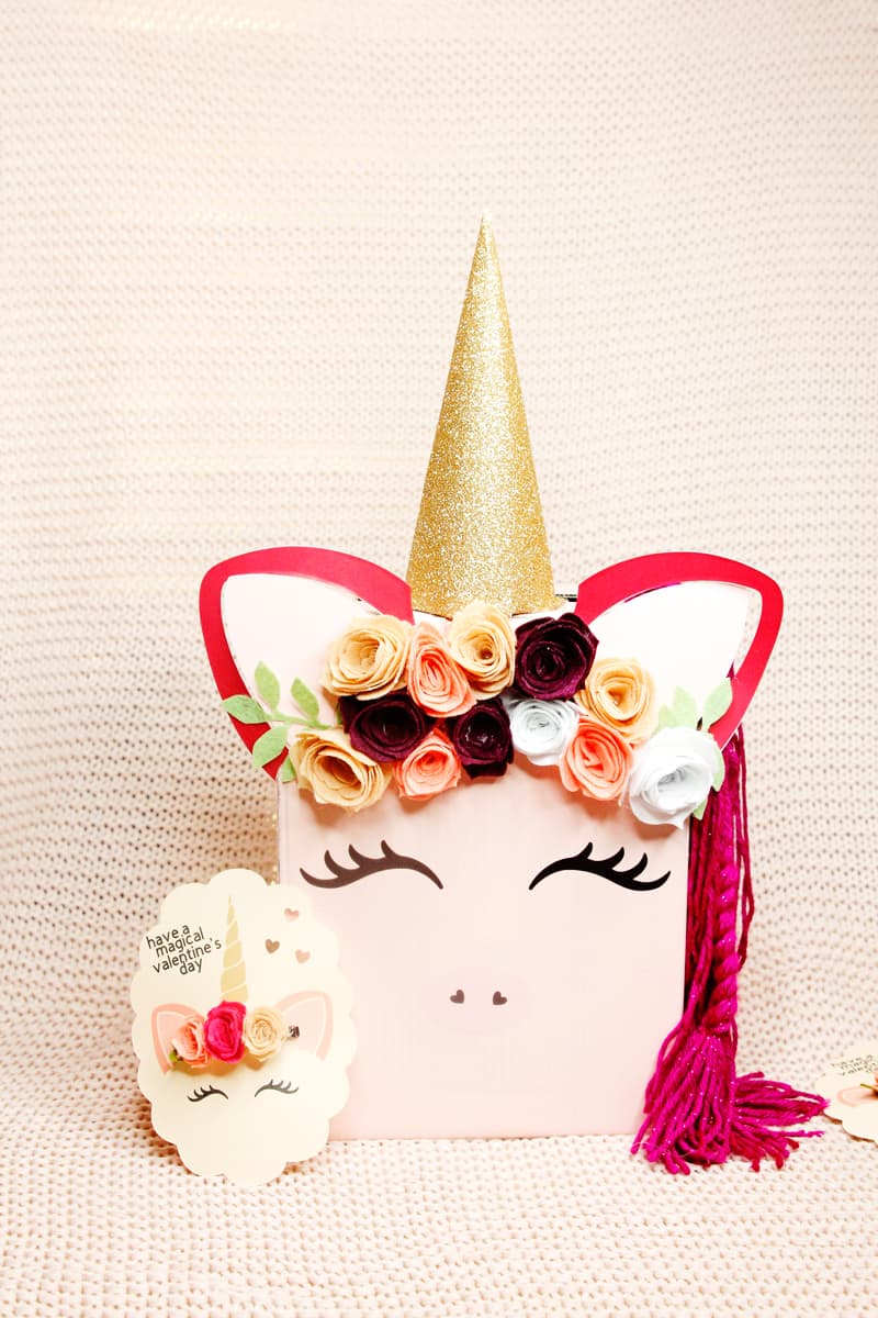 diy unicorn valentine box hair bow valentines with