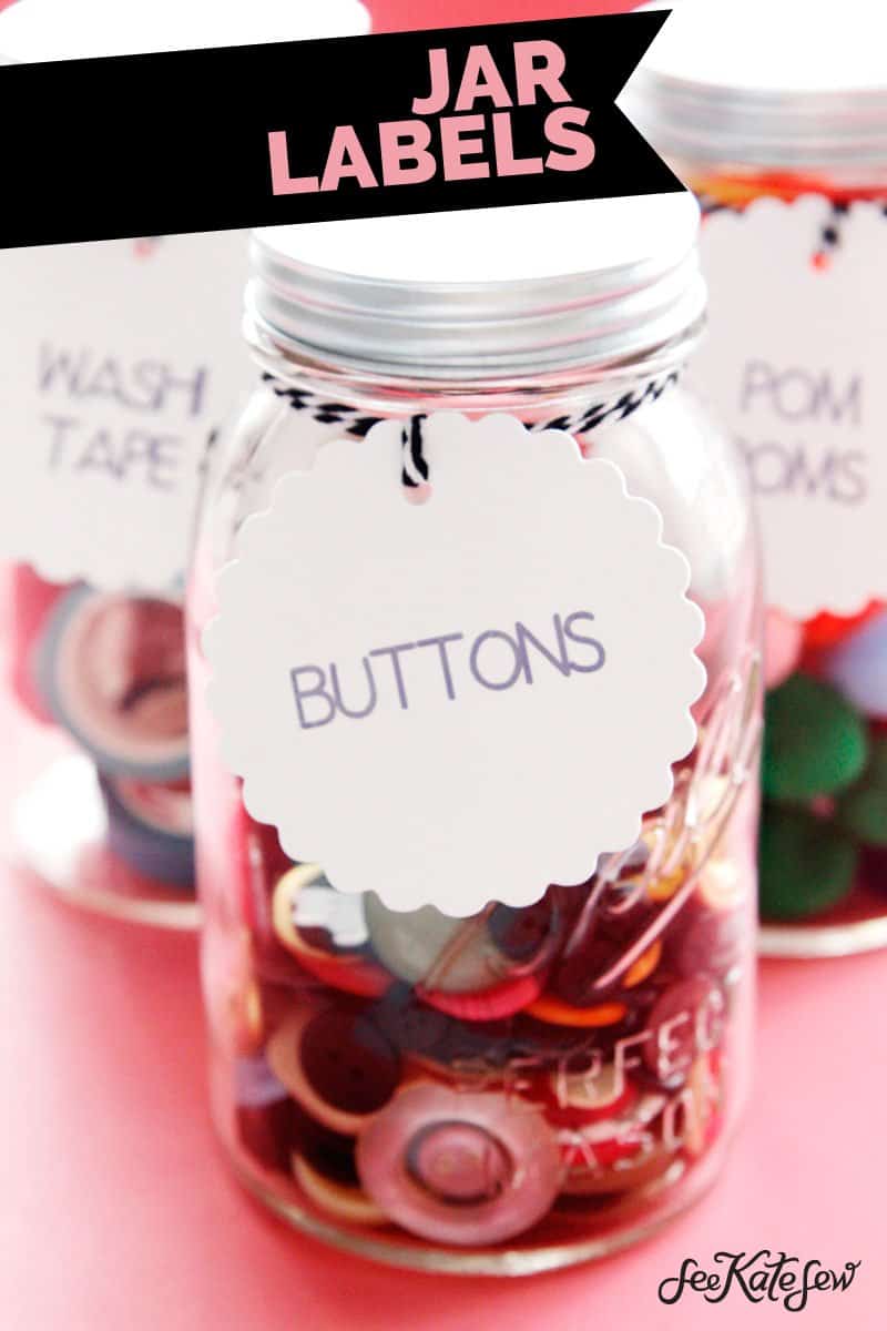 10 Craft Room Organization Hacks | Craft Room Organization Ideas | DIY Embroidery Floss Bobbins | DIY Planner Stickers | DIY Drawer Labels | DIY Trim Holder | DIY Jar Labels | DIY Fabric Organizers | DIY String Holders | DIY Travel Pouch | DIY Machine Foot Storage | DIY Fabric Boxes | Cricut Ideas || See Kate Sew #cricut #organization #seekatesew