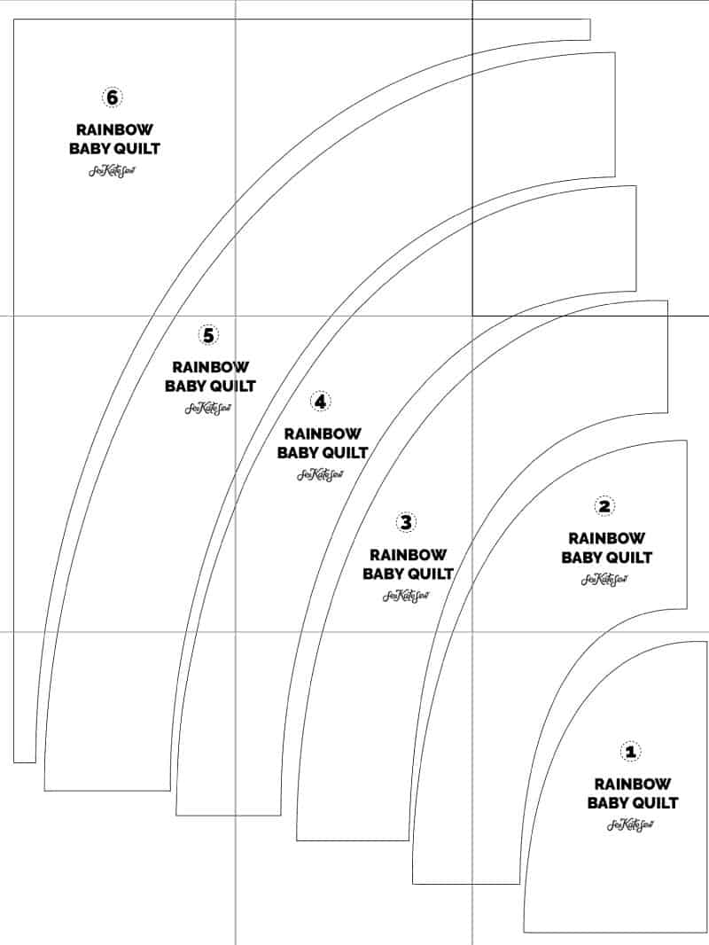 Rainbow Baby Quilt with Cricut - see kate sew