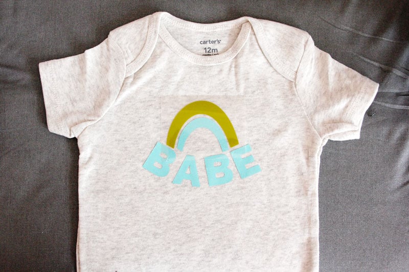 Rainbow Baby Onesie SVG file 