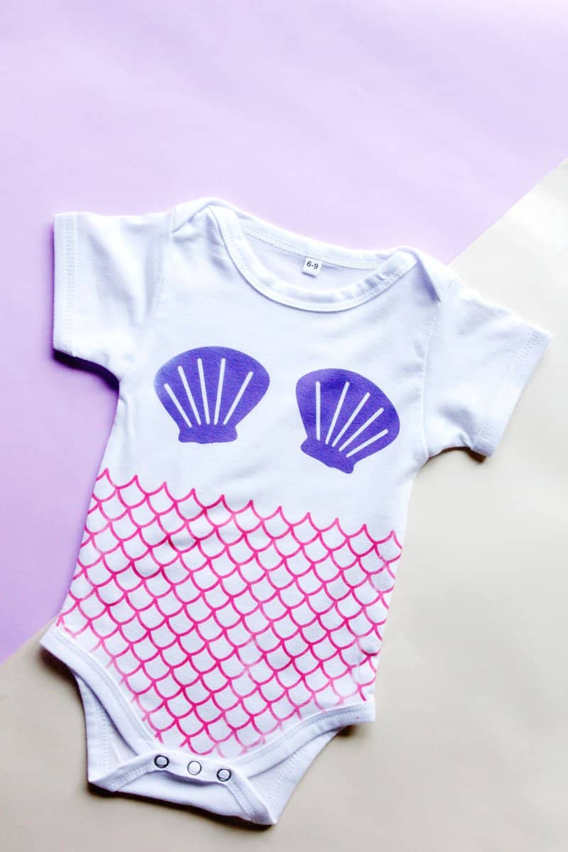 Mermaid Onesie DIY with Cricut Infusible Ink - see kate sew