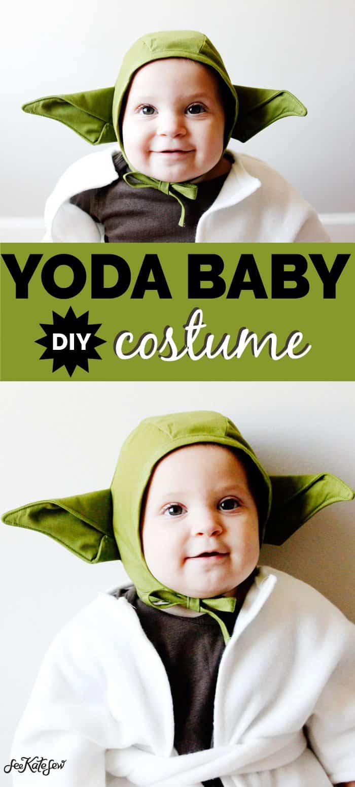 Diy Yoda Baby Costume Yoda Bonnet And Robe See Kate Sew