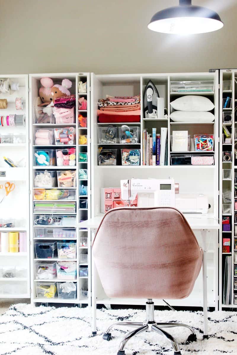 12 Ideas for Sewing Room Organization