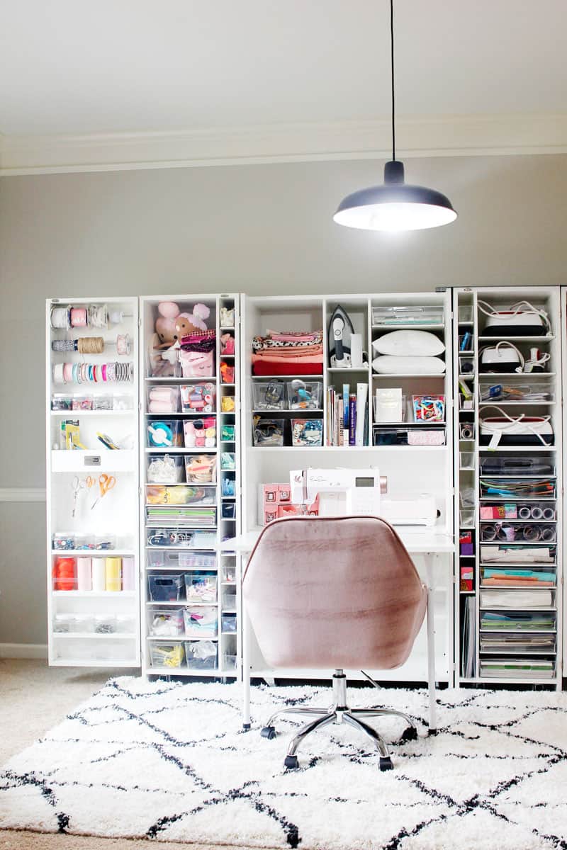 Sewing Storage - Sewing Room Organization