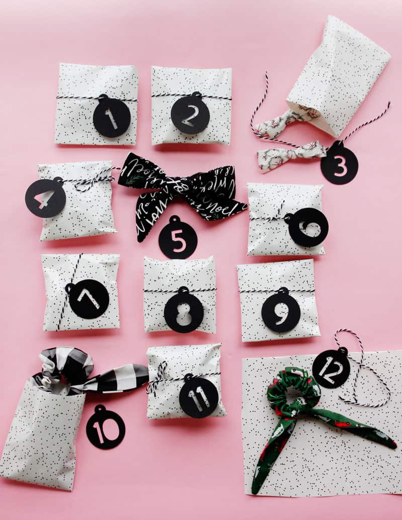 Scrunchie Advent Calendar DIY