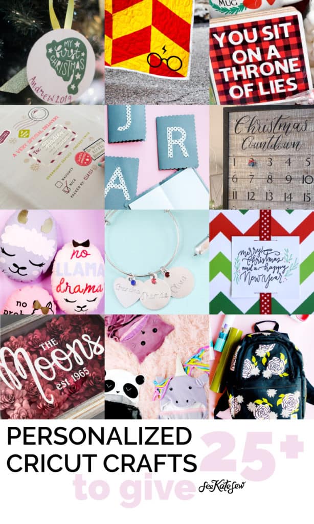 25+ Personalized Cricut Gift Ideas - see kate sew