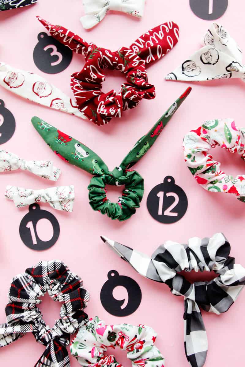 Scrunchie Advent Calendar DIY