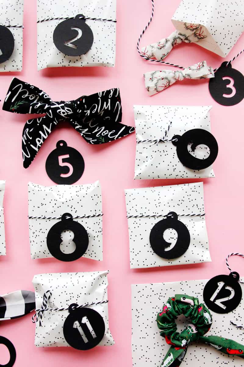 Scrunchie Advent Calendar DIY