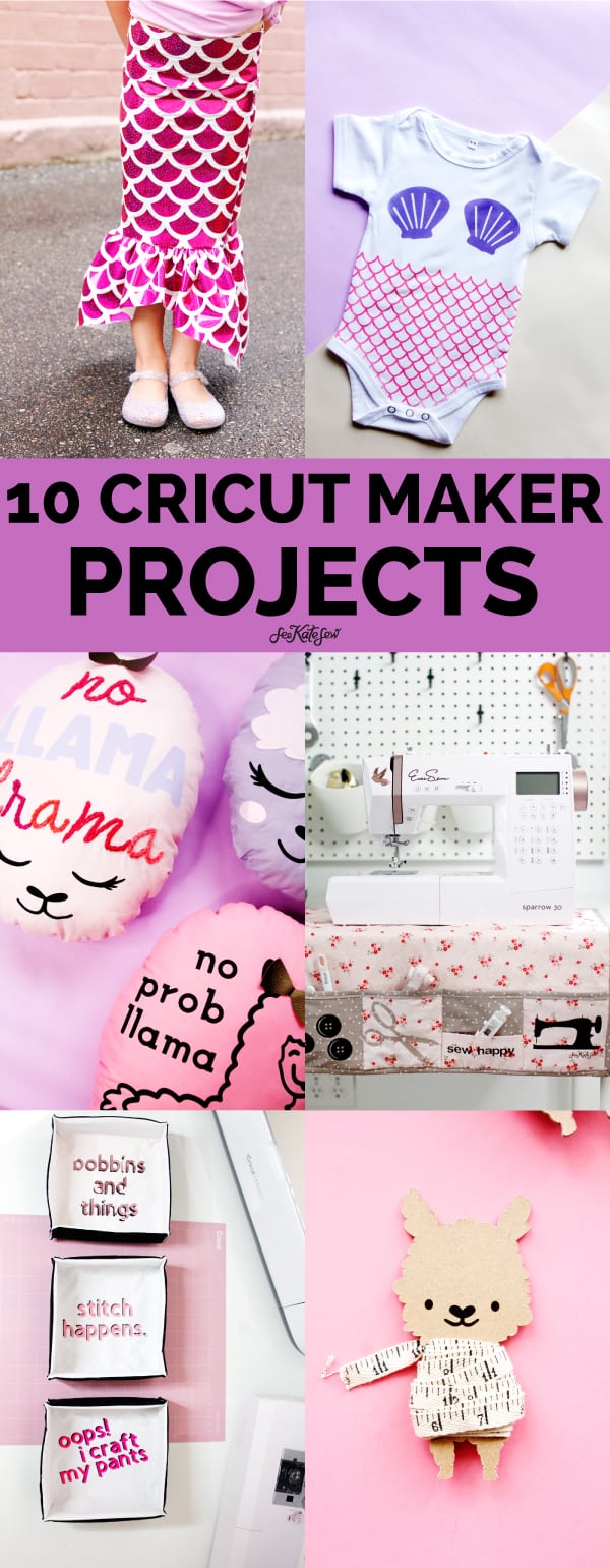 Top 10 Cricut Maker Fabric + Sewing Projects