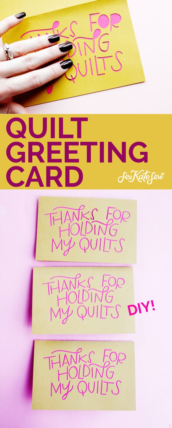 Quilt Greeting Card | Quilt Husband Card | Valentine for Craft Supporter
