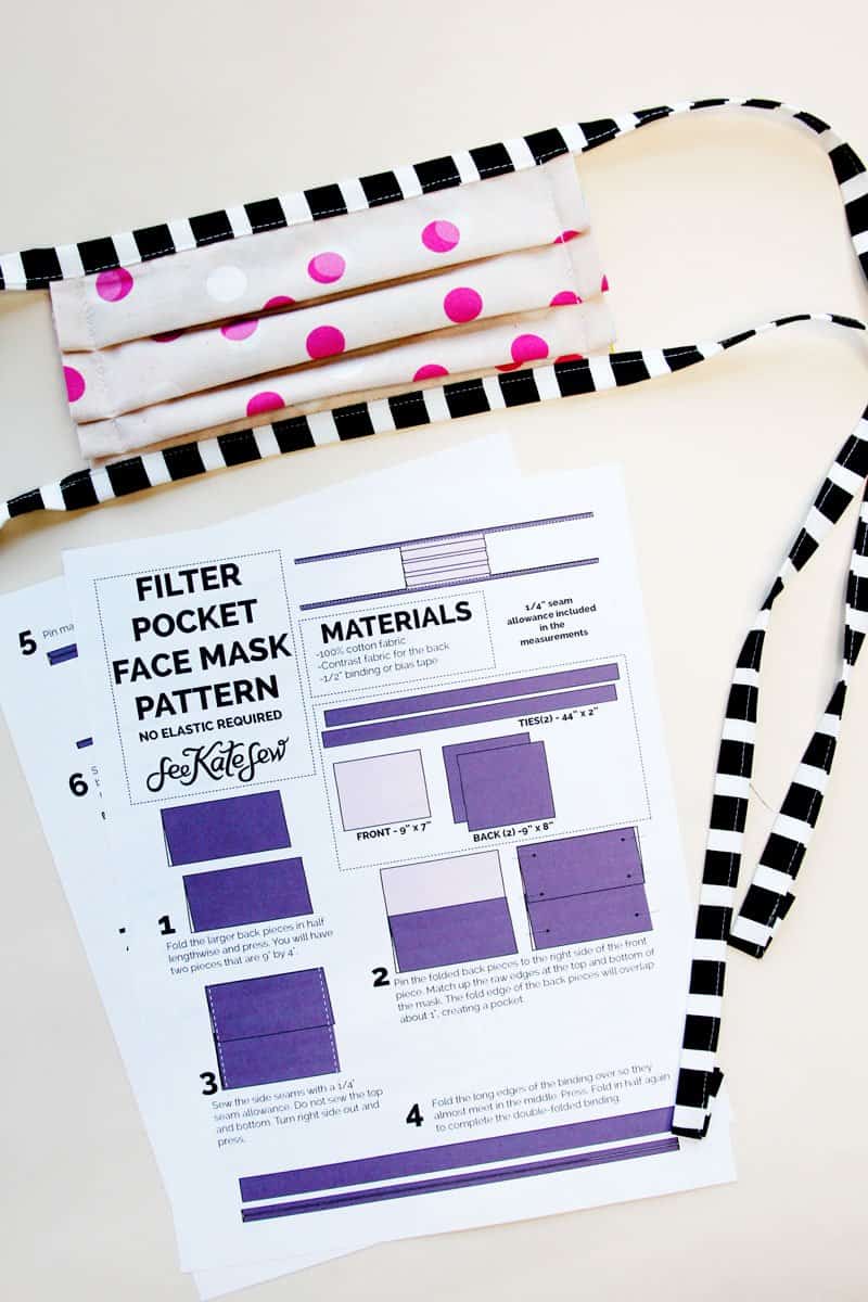 Printable Face Mask Pattern