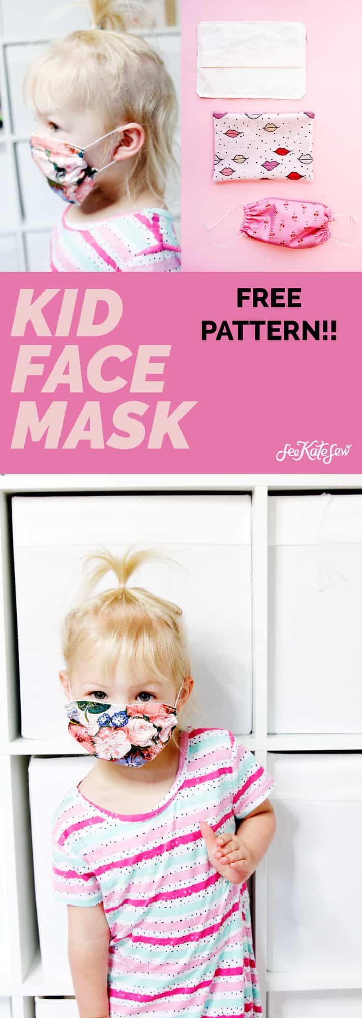 How to make a face mask for kids FREE PATTERN