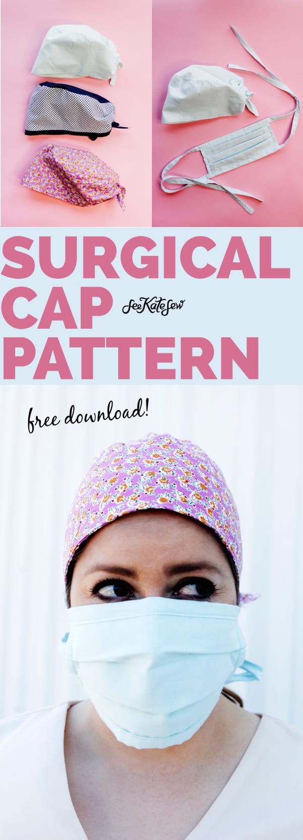 Surgical Cap Sewing Pattern FREE