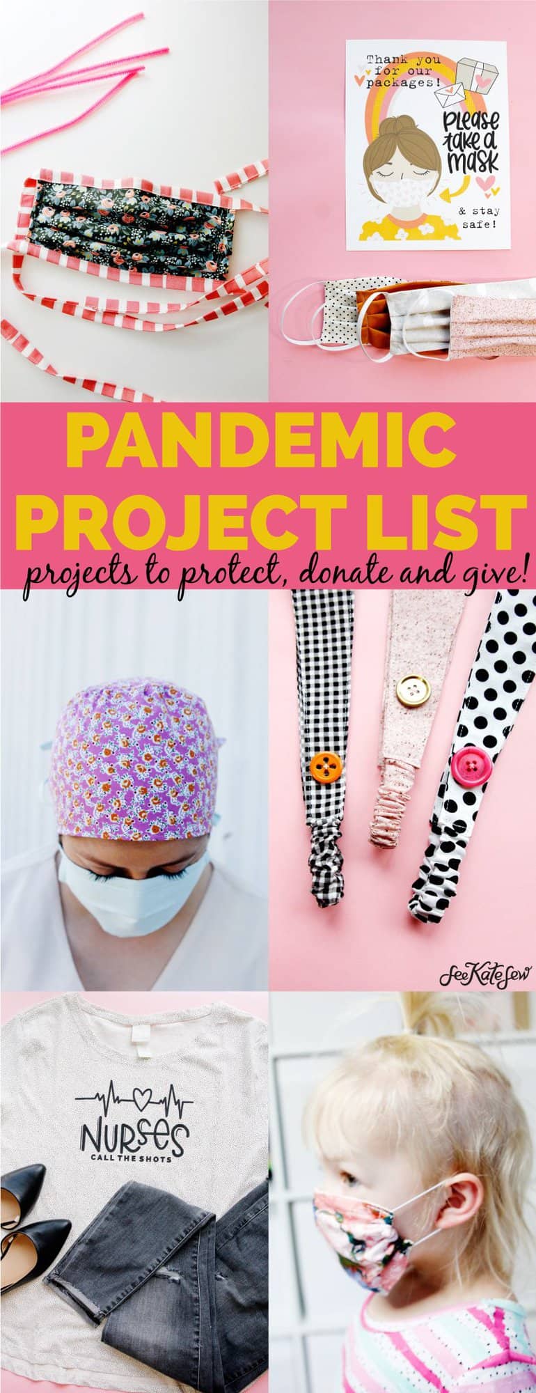 Pandemic Sewing Projects | Best Mask Tutorials | Nurse Gifts