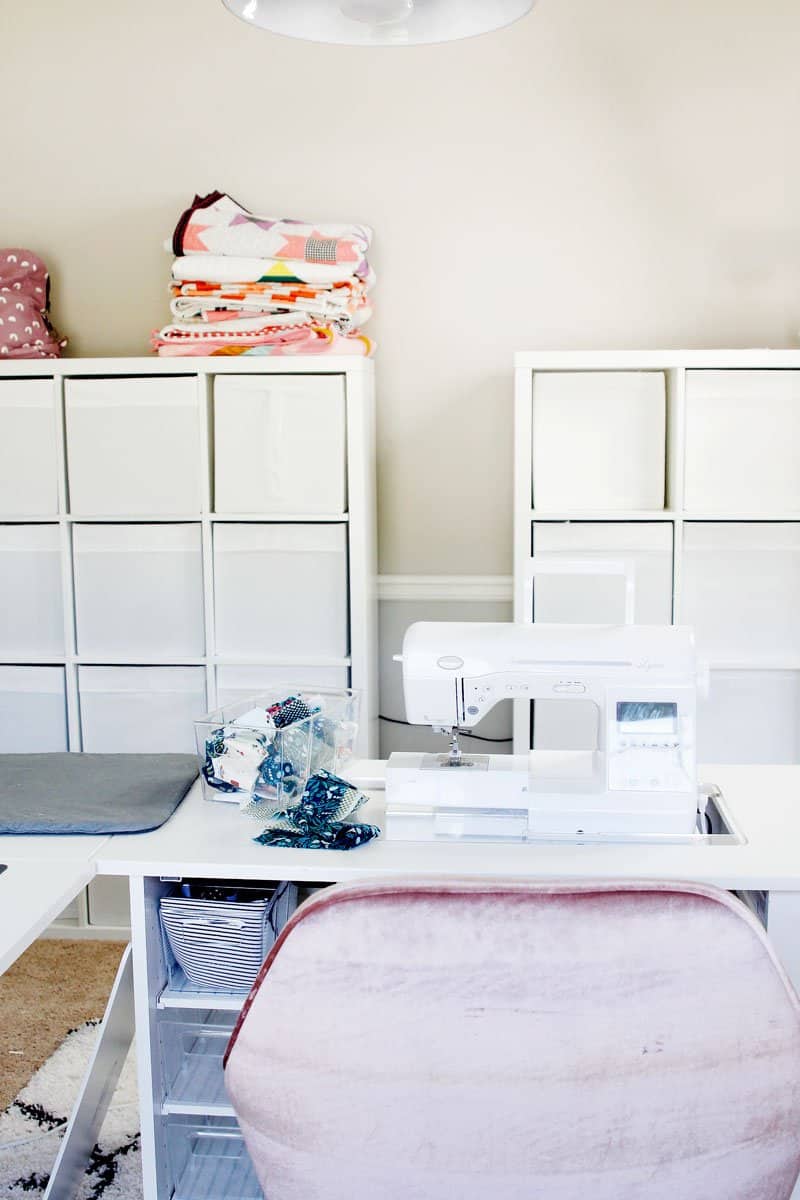 Fabric Storage in the Sew Station Sewing Table