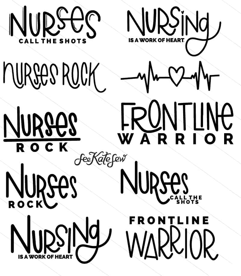 Nurse Svg Free Downloads National Nurses Week See Kate Sew