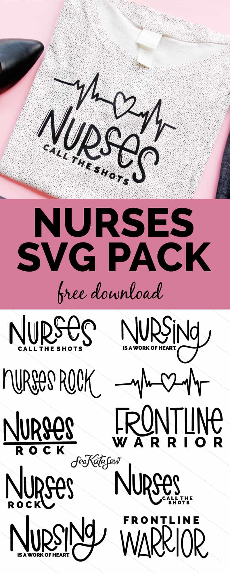 Nurses SVG Design Pack | National Nurses Week