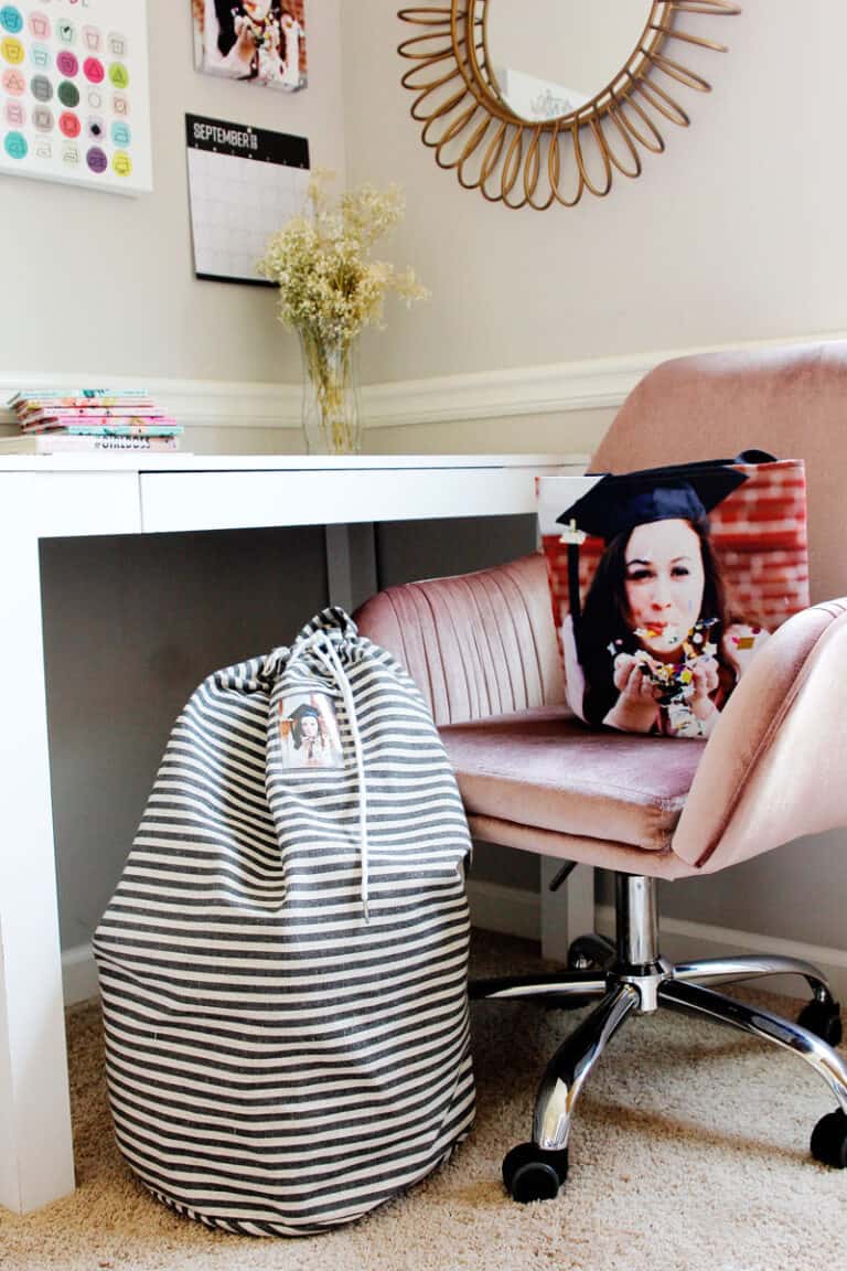 Graduation Gift Idea Laundry Bag Pattern and Laundry Care Printable see kate sew