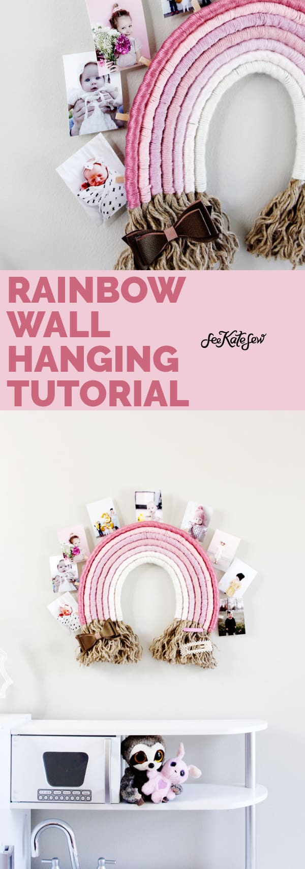 Rainbow Photo Holder | Doubles as a bow holder!