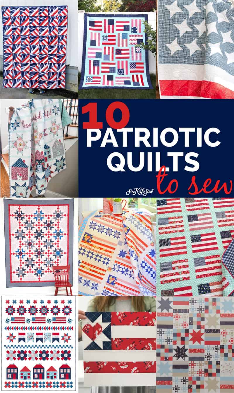 10 Patriotic Quilts to Sew for American Flag Themed Quilts | Quilts of Valor