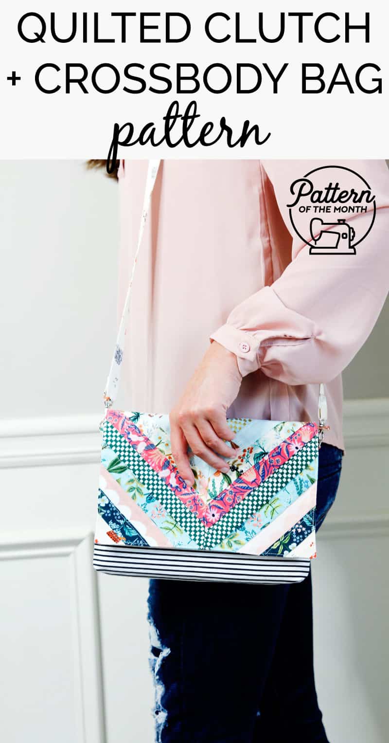 Quilted Flap Clutch | Pattern of the Month