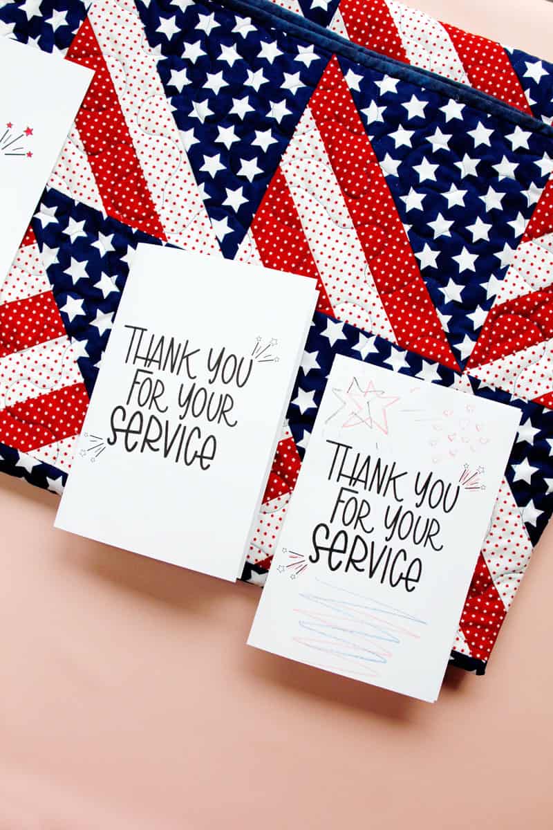 Free Veteran's Day Printable | Thank you for your service card