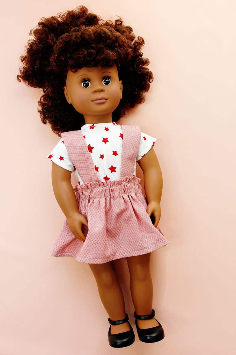 18" doll skirt pattern | Sew your own 18 inch doll clothes