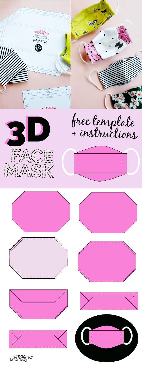 Download 3d Mask Template The Most Comfortable Face Mask See Kate Sew