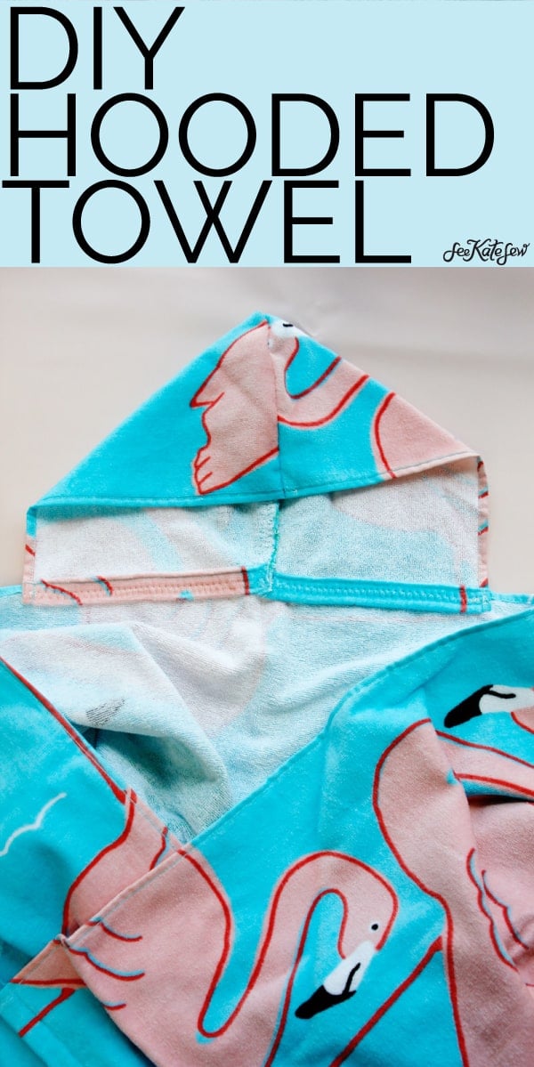 Sew a hoodie towel with this free pattern!