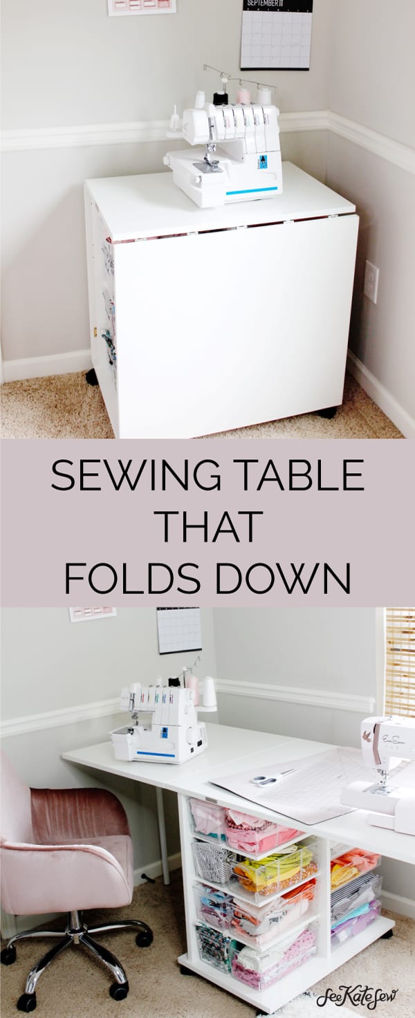 Sewing Table that folds down for shared rooms