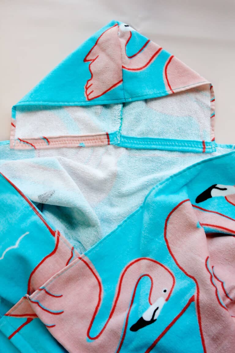 How to Make a Hooded Towel with template download see kate sew