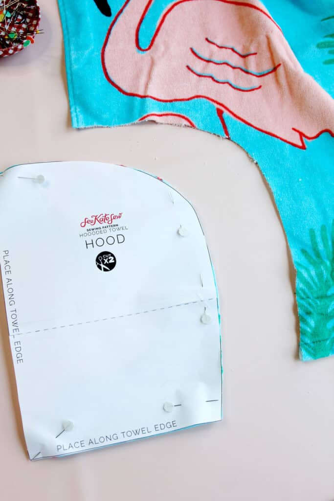 How to Make a Hooded Towel with template download see kate sew