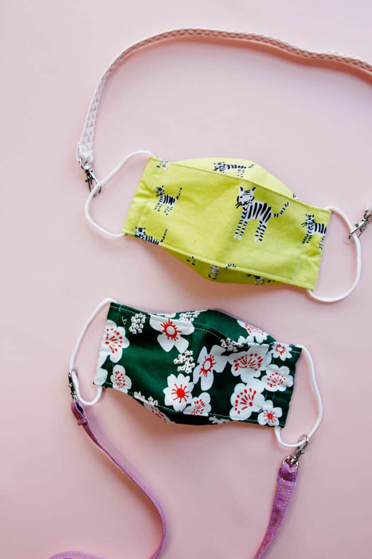 Face Mask Holder Strap DIY - Lanyard with clips - see kate sew