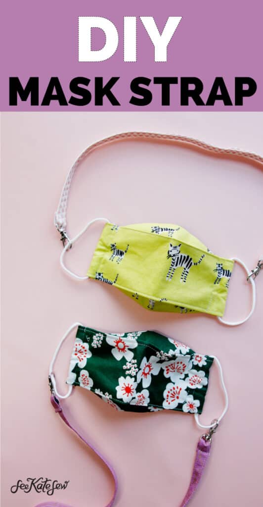 Face Mask Holder Strap DIY - Lanyard with clips - see kate sew