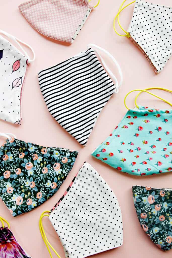 Face Mask Sewing Pattern for Children and Adults see kate sew