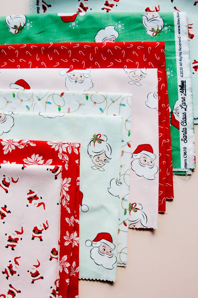 Santa Clause Lane Fabric Riley Blake