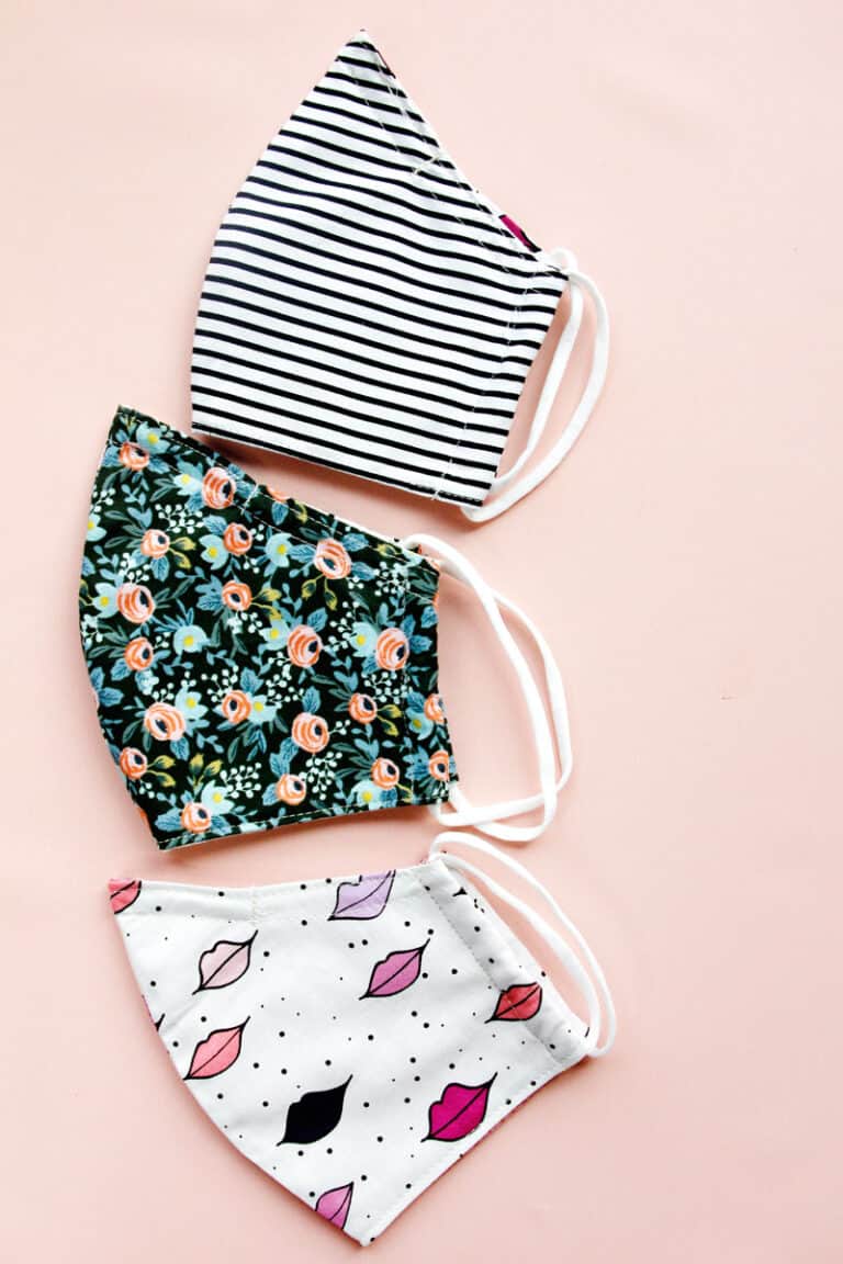 Face Mask Sewing Pattern for Children and Adults see kate sew